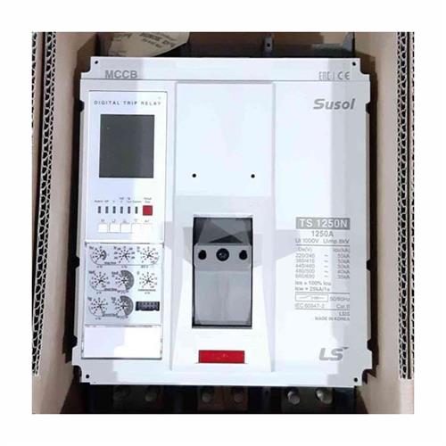 MCCB LS 4P 1250A 50kA ( TS1250N ) chỉnh dòng điện tử 7 bước  0.4~1.0In